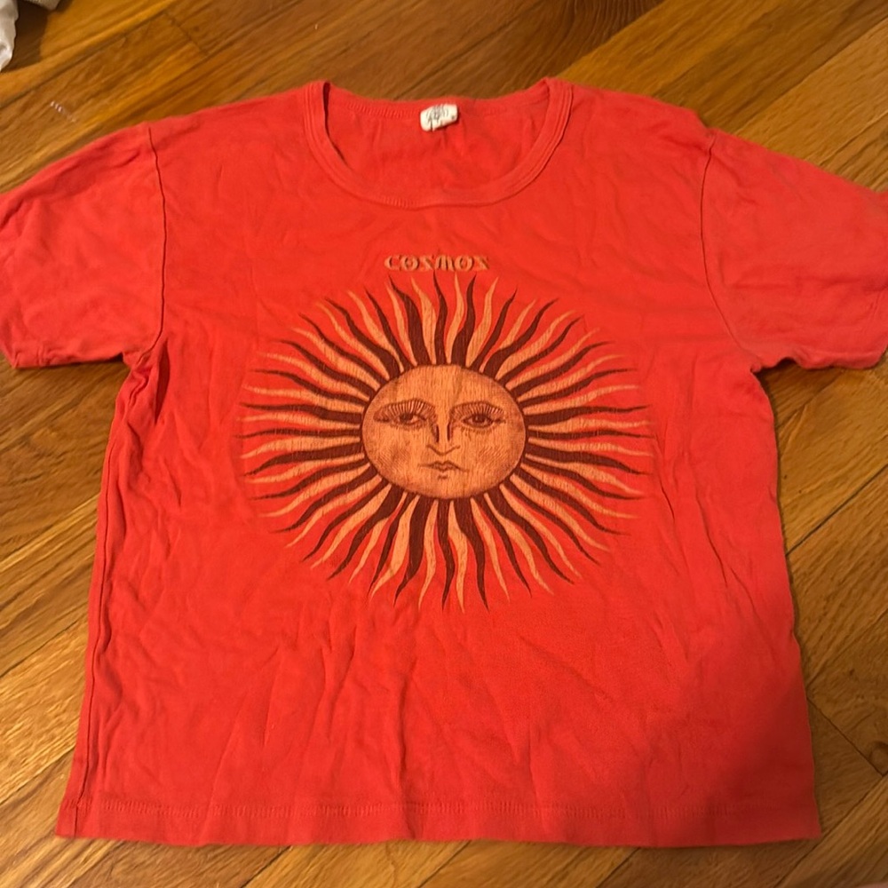 urban outfitters red cosmos sun tee